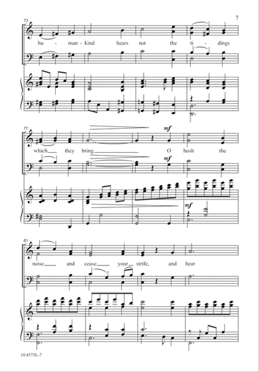 A Peaceful Midnight Clear 4-Part scores gallery preview page 8