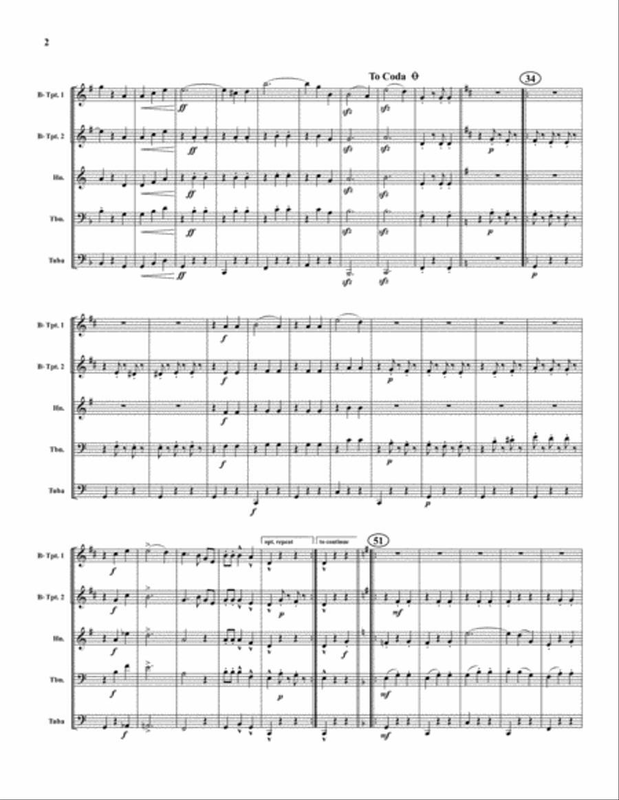 Blue Danube Brass Quintet scores gallery preview page 2