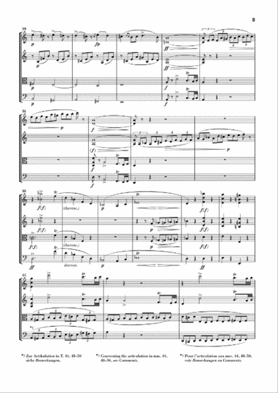 String Quartet in A Minor, Op. 29, D. 804 “Rosamunde” String Quartet scores gallery preview page 4