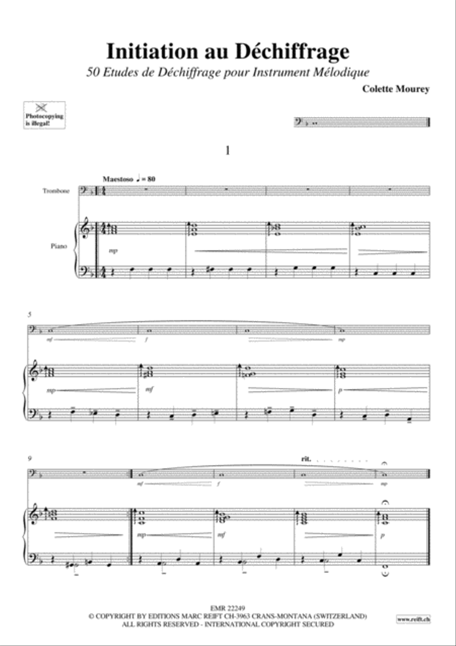 Initiation au Dechiffrage Piano Accompaniment scores gallery preview page 3