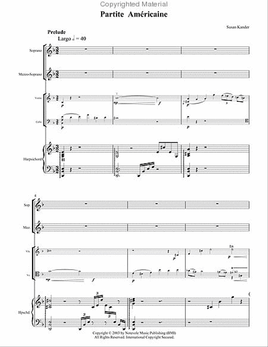 Partite Américaine Choir scores gallery preview page 2