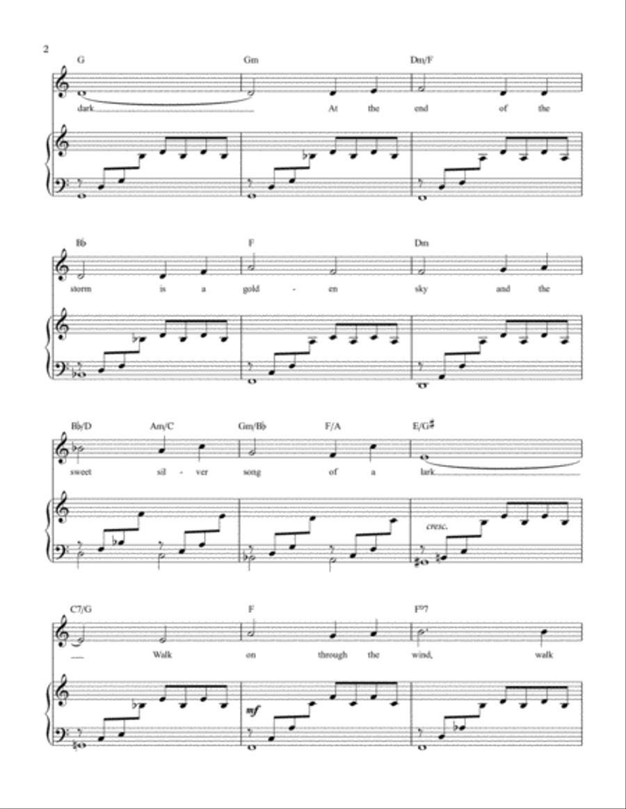 You'll Never Walk Alone You'll Never Walk Alone Voice scores gallery preview page 2