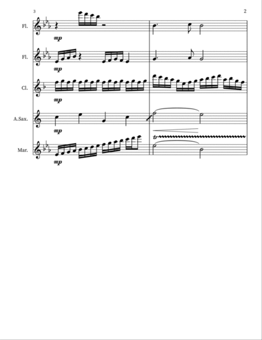 Windy Storm In Eb Windy Storm In Eb B-Flat Clarinet scores gallery preview page 2