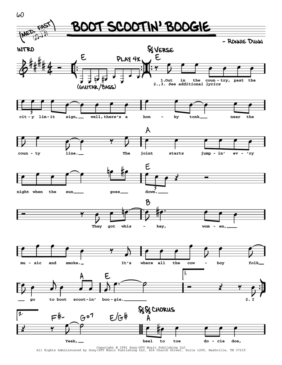 Boot Scootin' Boogie Voice scores gallery preview page 1