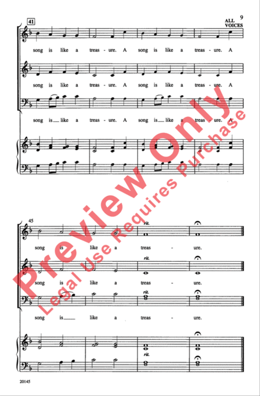 Three New Madrigals Three New Madrigals 3-Part scores gallery preview page 9