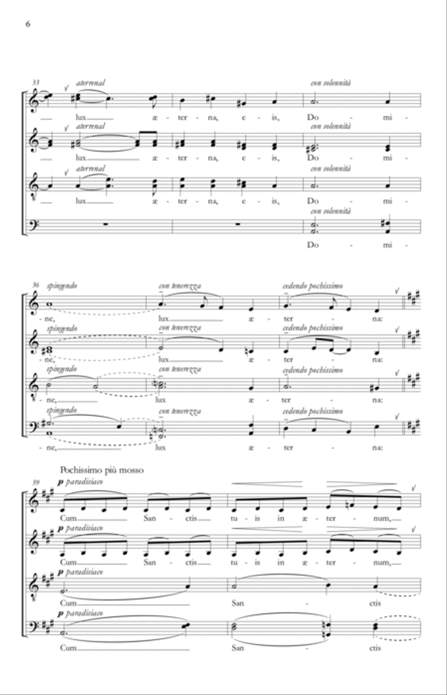 Lux aeterna Lux aeterna Divisi scores gallery preview page 6