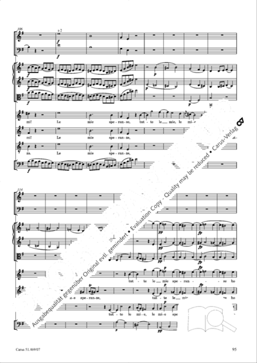 Davide penitente 4-Part scores gallery preview page 108