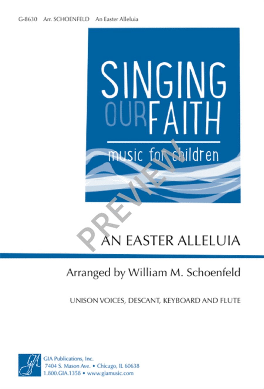 An Easter Alleluia Unison Choir scores gallery preview page 2