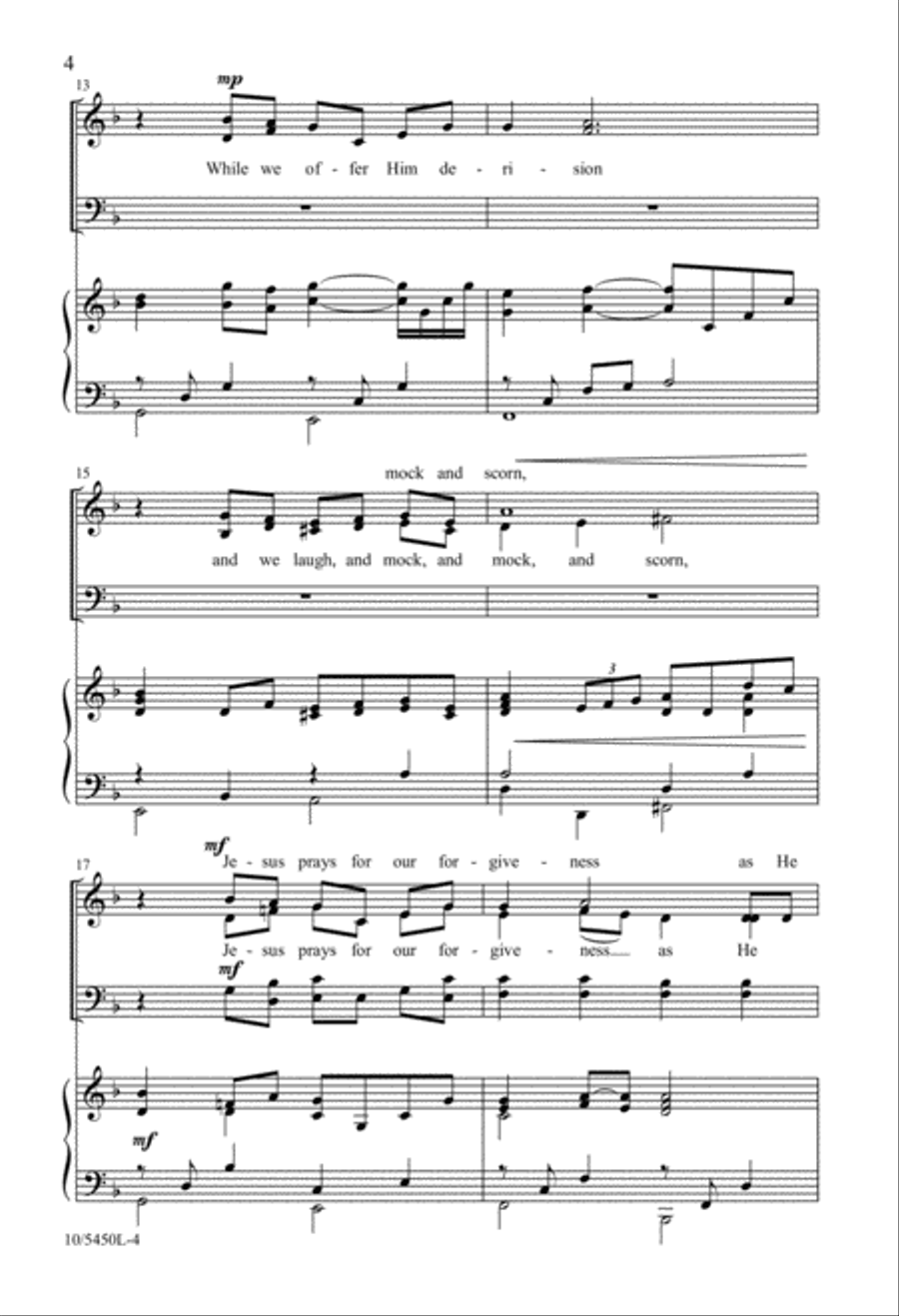 On the Mount Called Calvary 4-Part scores gallery preview page 4