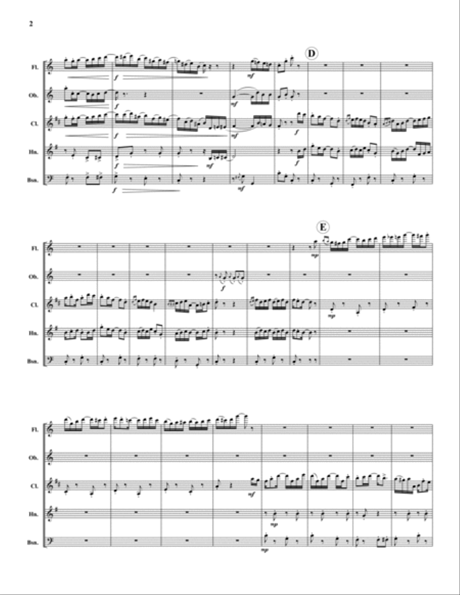 American Rag Woodwind Quintet scores gallery preview page 2