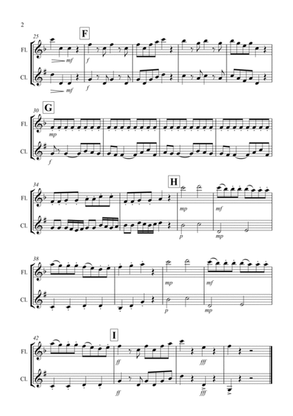 Eine Kleine Nachtmusik (1st movement) for Flute and Clarinet Duet image number null