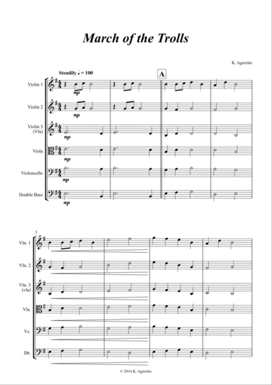 March of the Trolls - String Orchestra String Orchestra scores gallery preview page 4