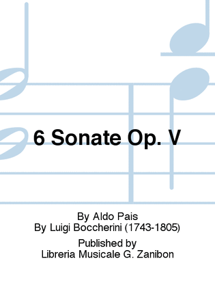 Book cover for 6 Sonate Op. V