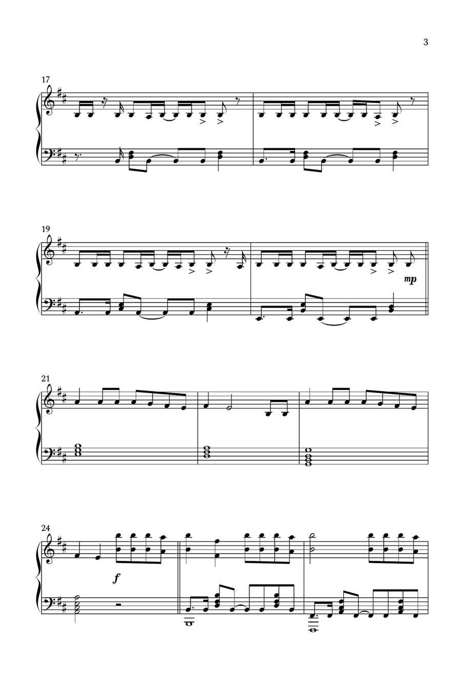 Heavy Is The Crown Piano Solo scores gallery preview page 3