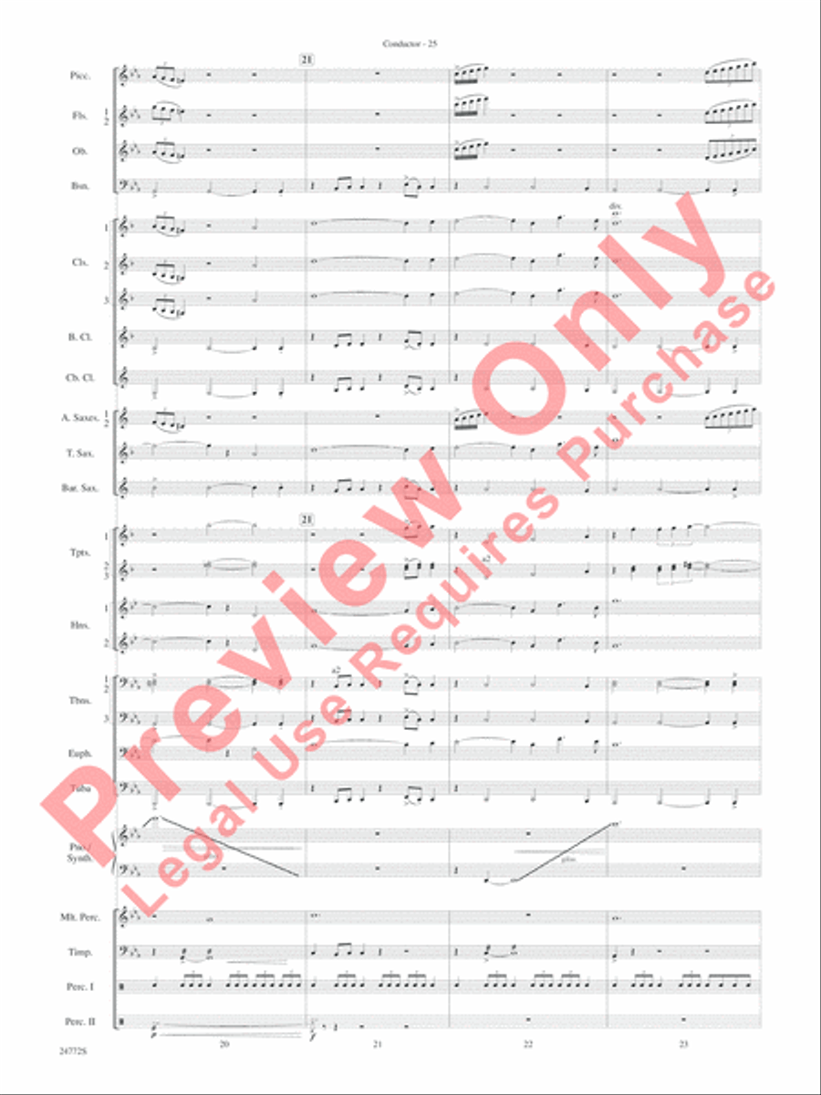 The Star WarsA(r) Epic - Part I, Suite from Concert Band scores gallery preview page 28