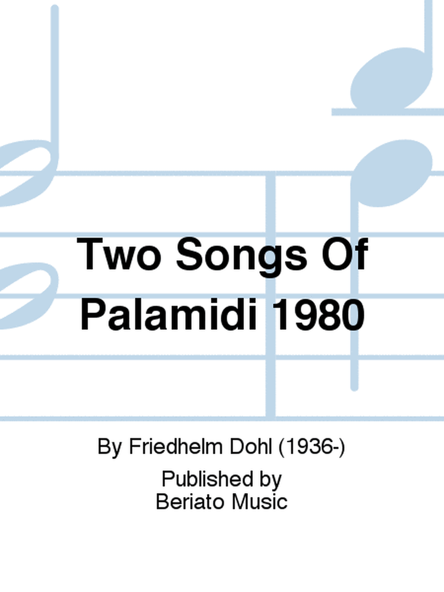 Two Songs Of Palamidi 1980
