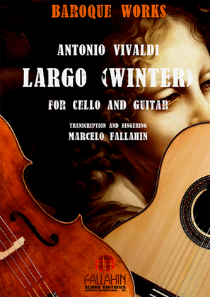 Book cover for LARGO (WINTER) - VIVALDI - FOR CELLO AND GUITAR