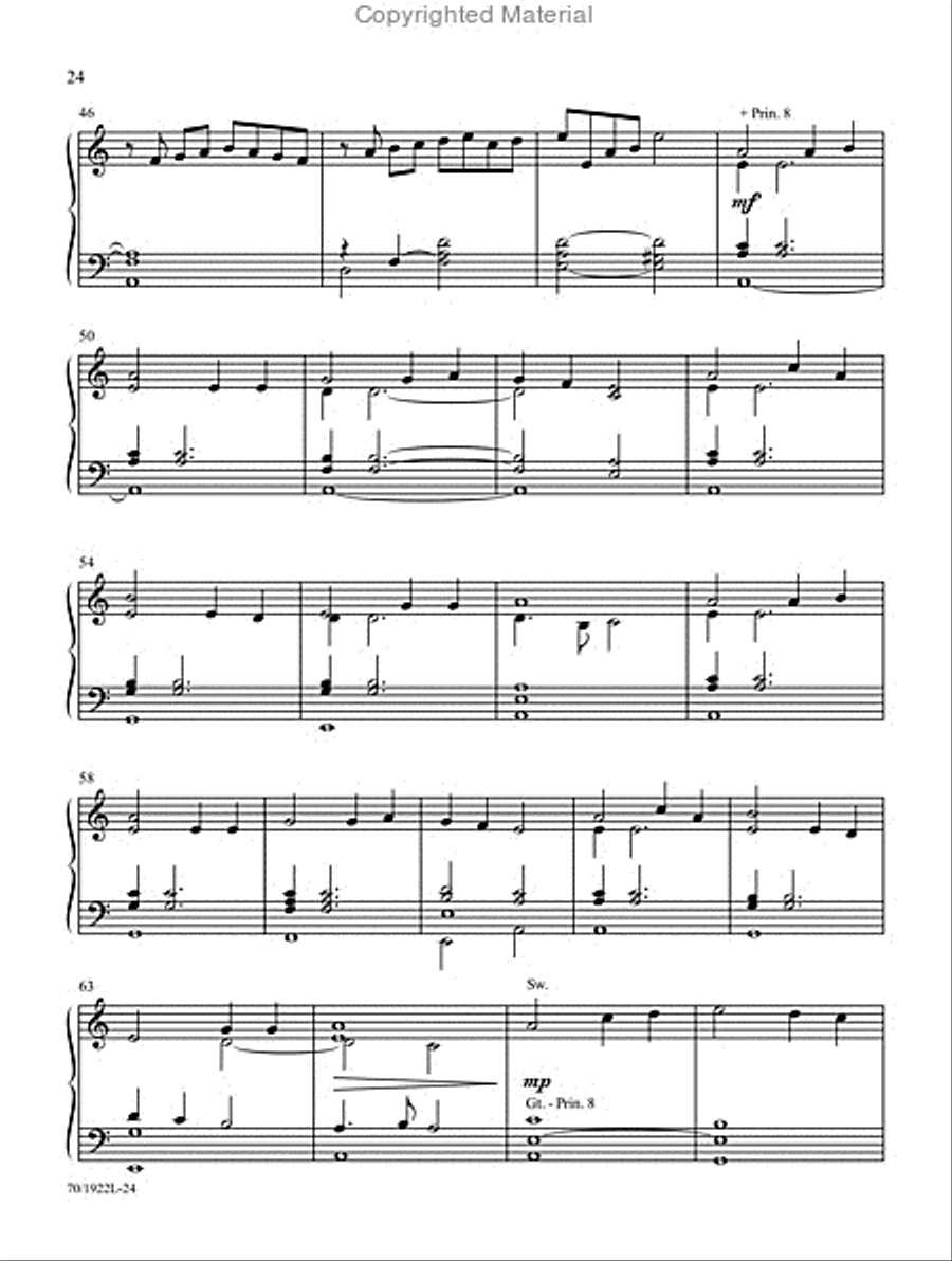 Mark Hayes: Carols for Organ, Vol. 3 Organ Solo scores gallery preview page 13