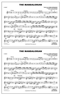 The Mandalorian (from Star Wars: The Mandalorian) (arr. Paul Murtha) - F Horn