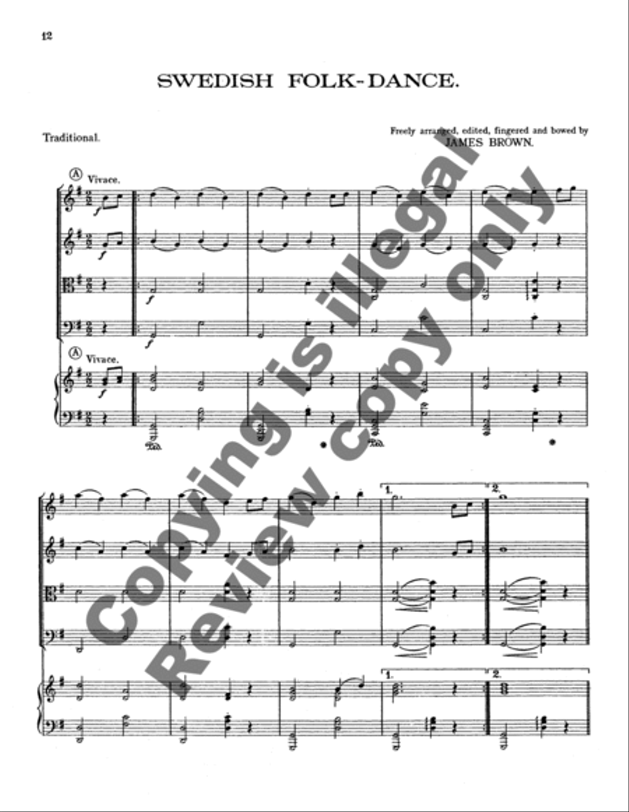 Edric Album (Score) Orchestra scores gallery preview page 12