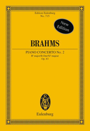 Book cover for Piano Concerto No. 2, Op. 83 in B Major