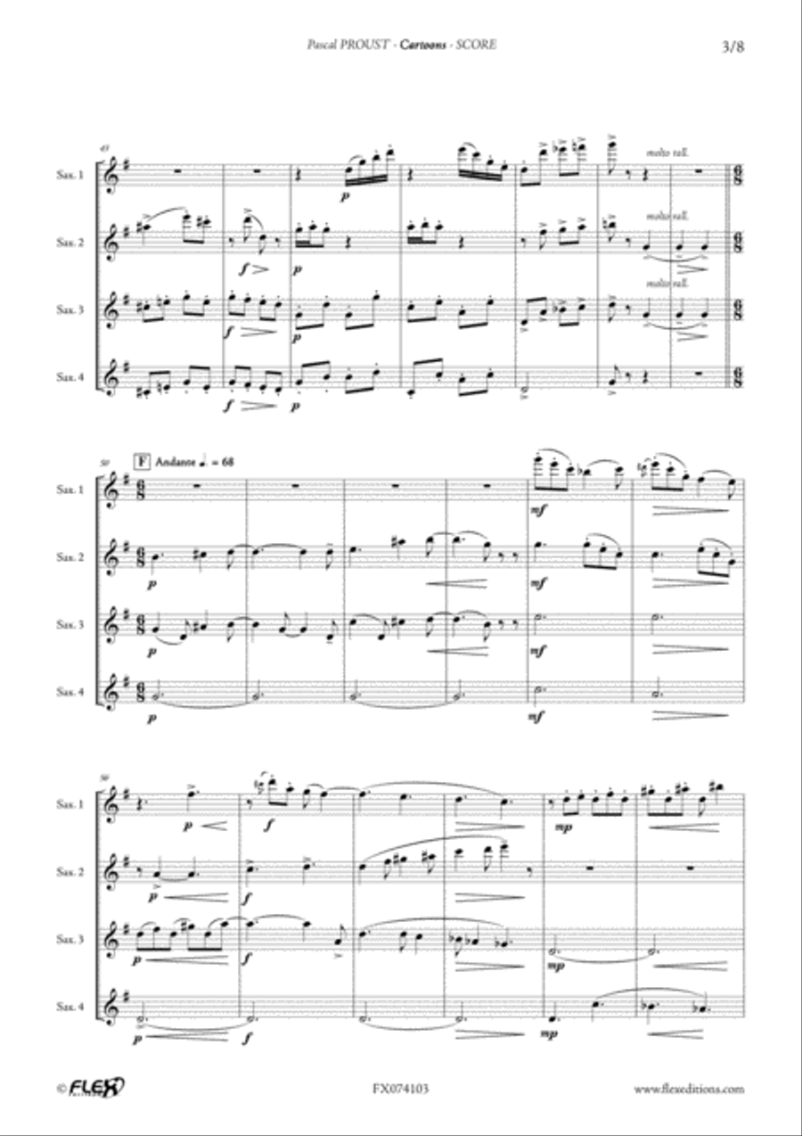 Cartoons Cartoons Alto Saxophone scores gallery preview page 5