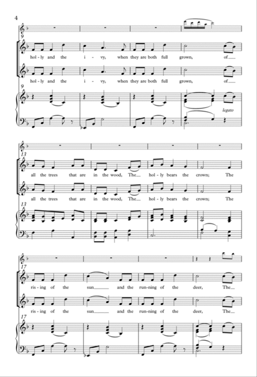 The Holly And The Ivy SSA scores gallery preview page 2
