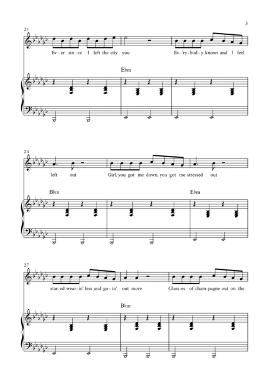 Hotline Bling Voice scores gallery preview page 3