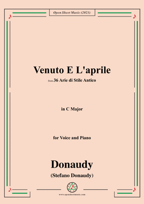 Donaudy-Venuto E L'aprile,in C Major