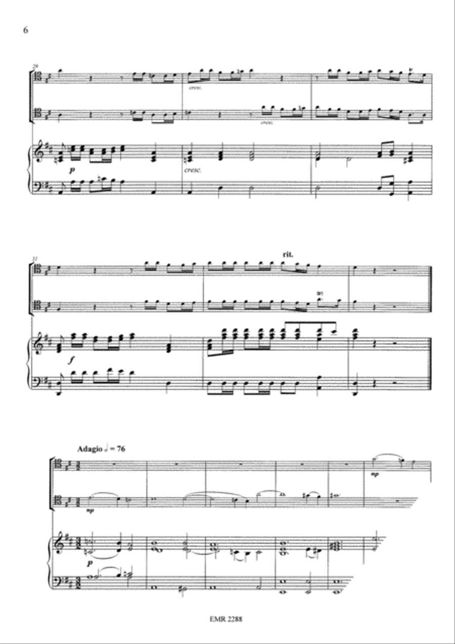 Sonata in D Trombone Duet scores gallery preview page 6