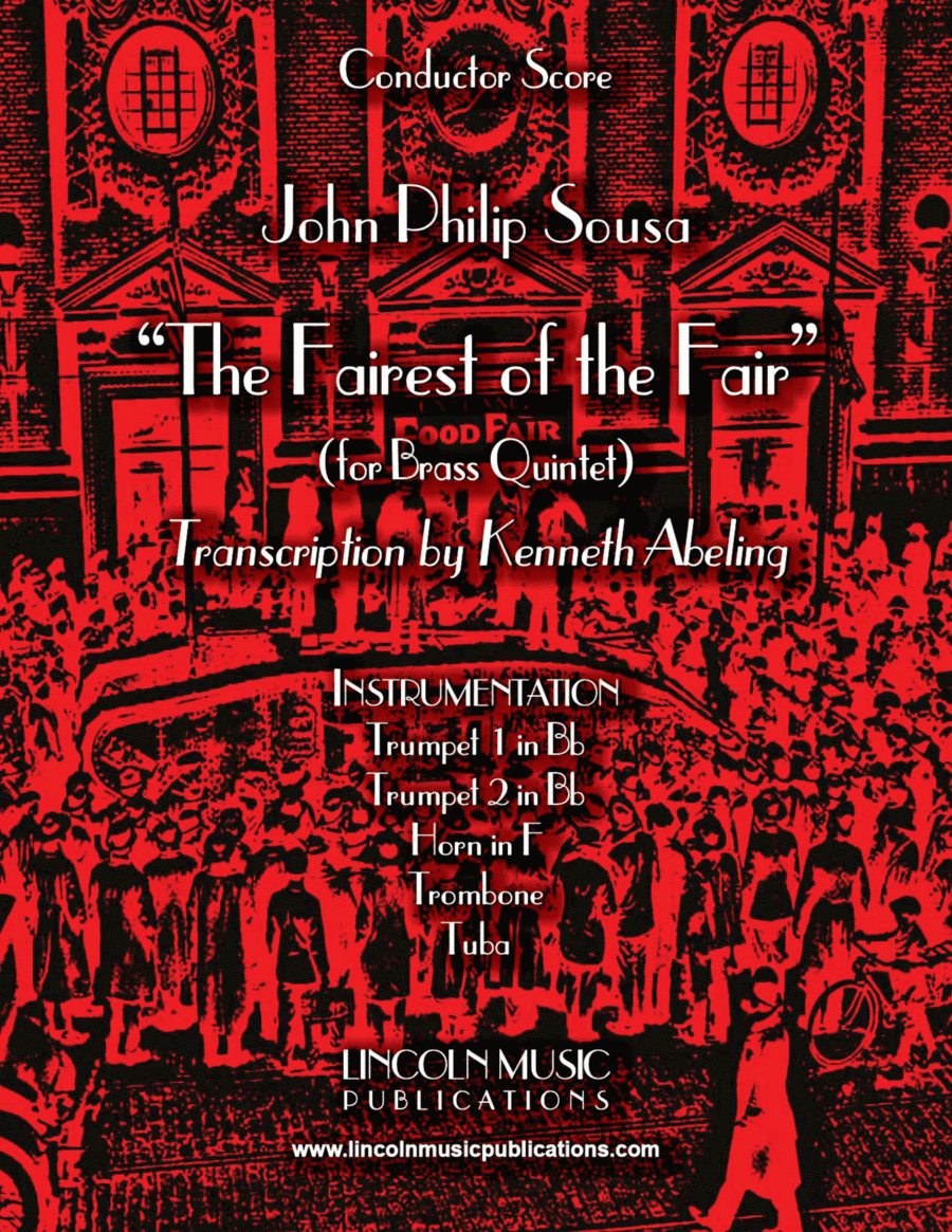 March – The Fairest of the Fair (for Brass Quintet) Brass Quintet scores gallery preview page 1