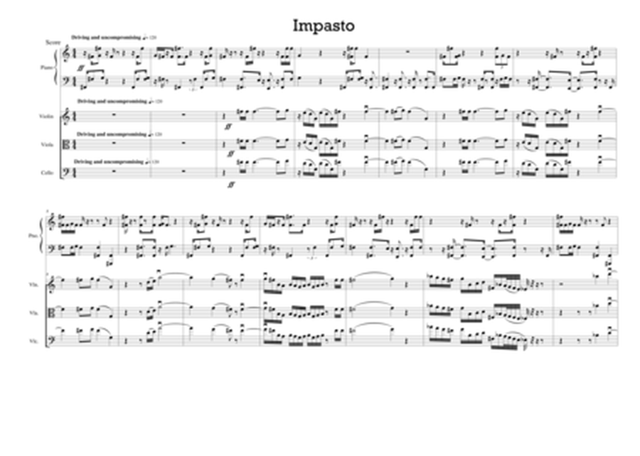 Impasto, for Piano Trio