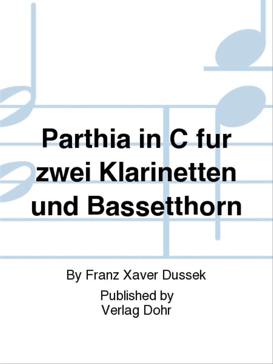 Parthia in C (für zwei Klarinetten und Bassetthorn) Clarinet Duet scores gallery preview page 1