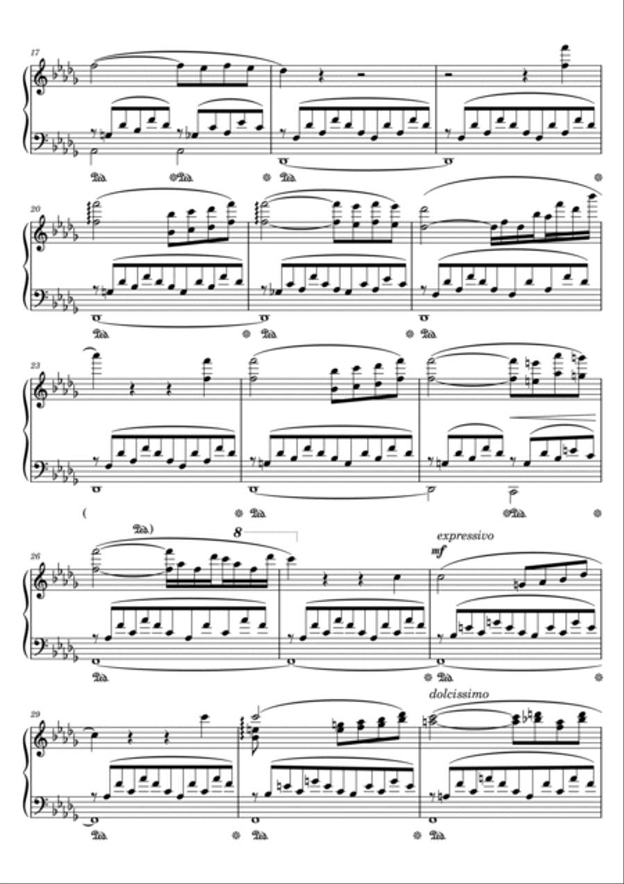 Consolation No. 3 in Db Major Piano Solo scores gallery preview page 2
