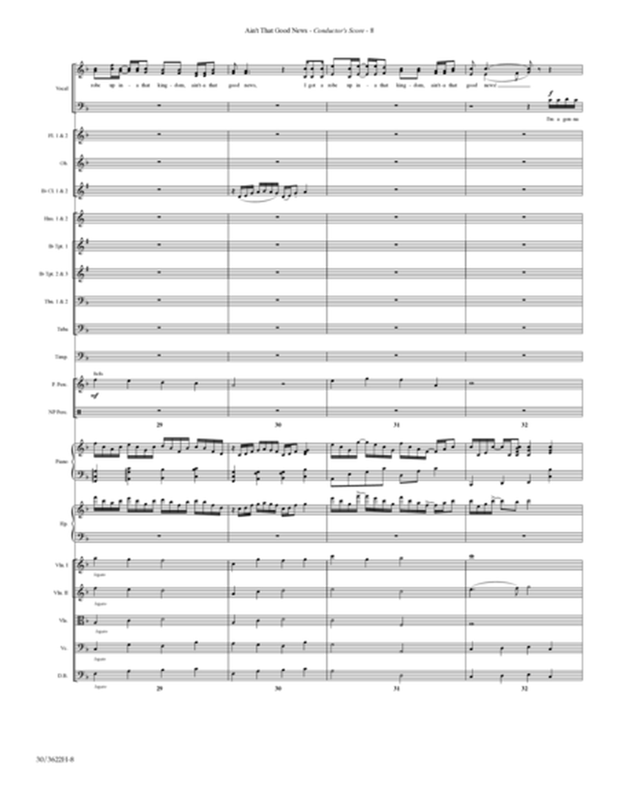 Ain't That Good News - Orchestra Score and Parts