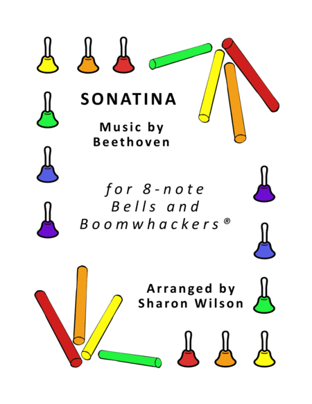 Sonatina for 8-note Bells and Boomwhackers® (with Black and White Notes) image number null