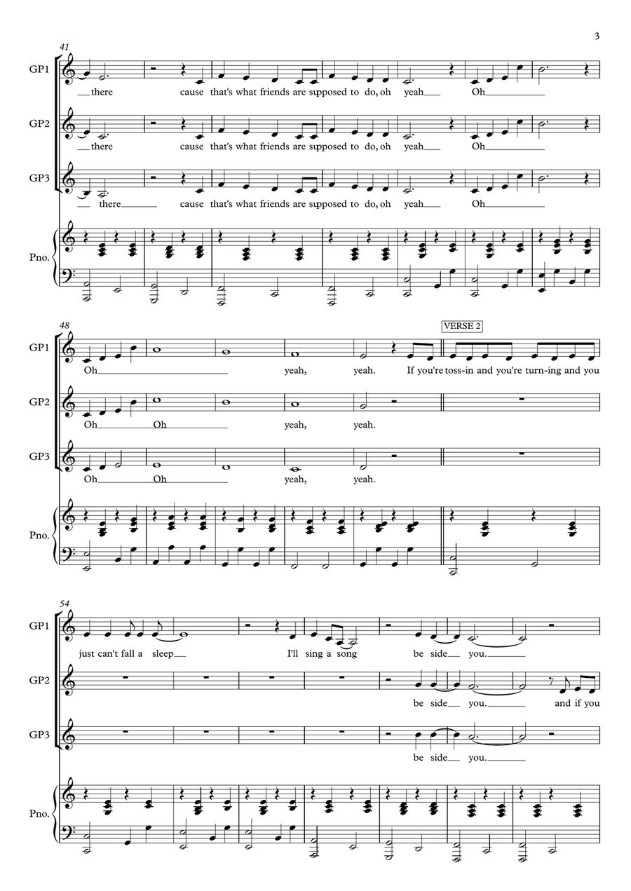 Count On Me Choir scores gallery preview page 3