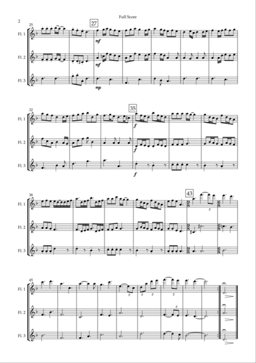 He's A Pirate Woodwind Trio scores gallery preview page 2