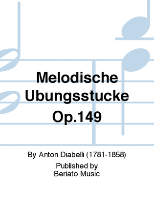 Book cover for Melodische Ubungsstucke Op.149
