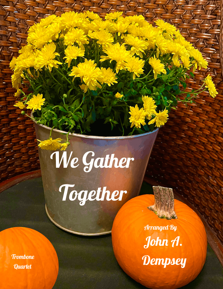 We Gather Together (Trombone Quartet) Brass Quartet scores gallery preview page 1