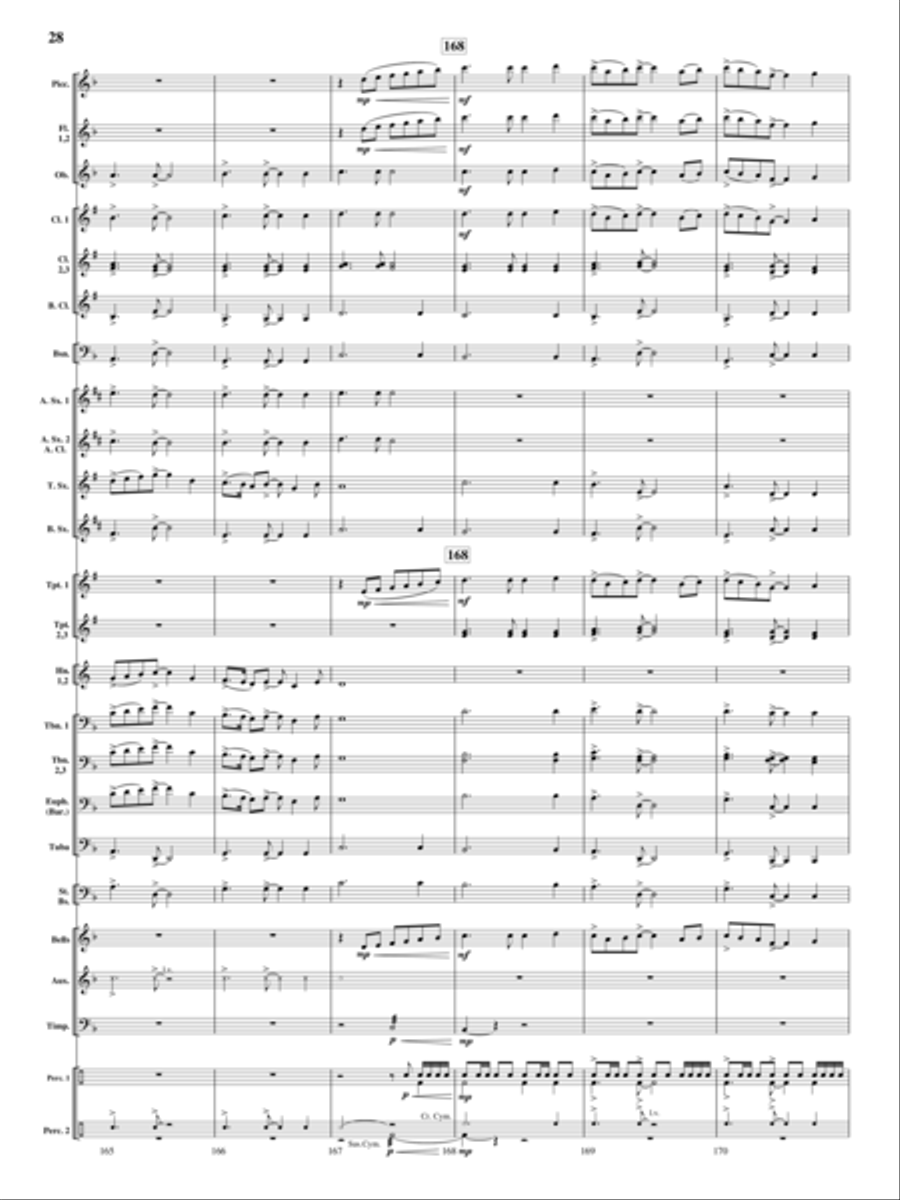 On Wings of Magic Concert Band scores gallery preview page 27