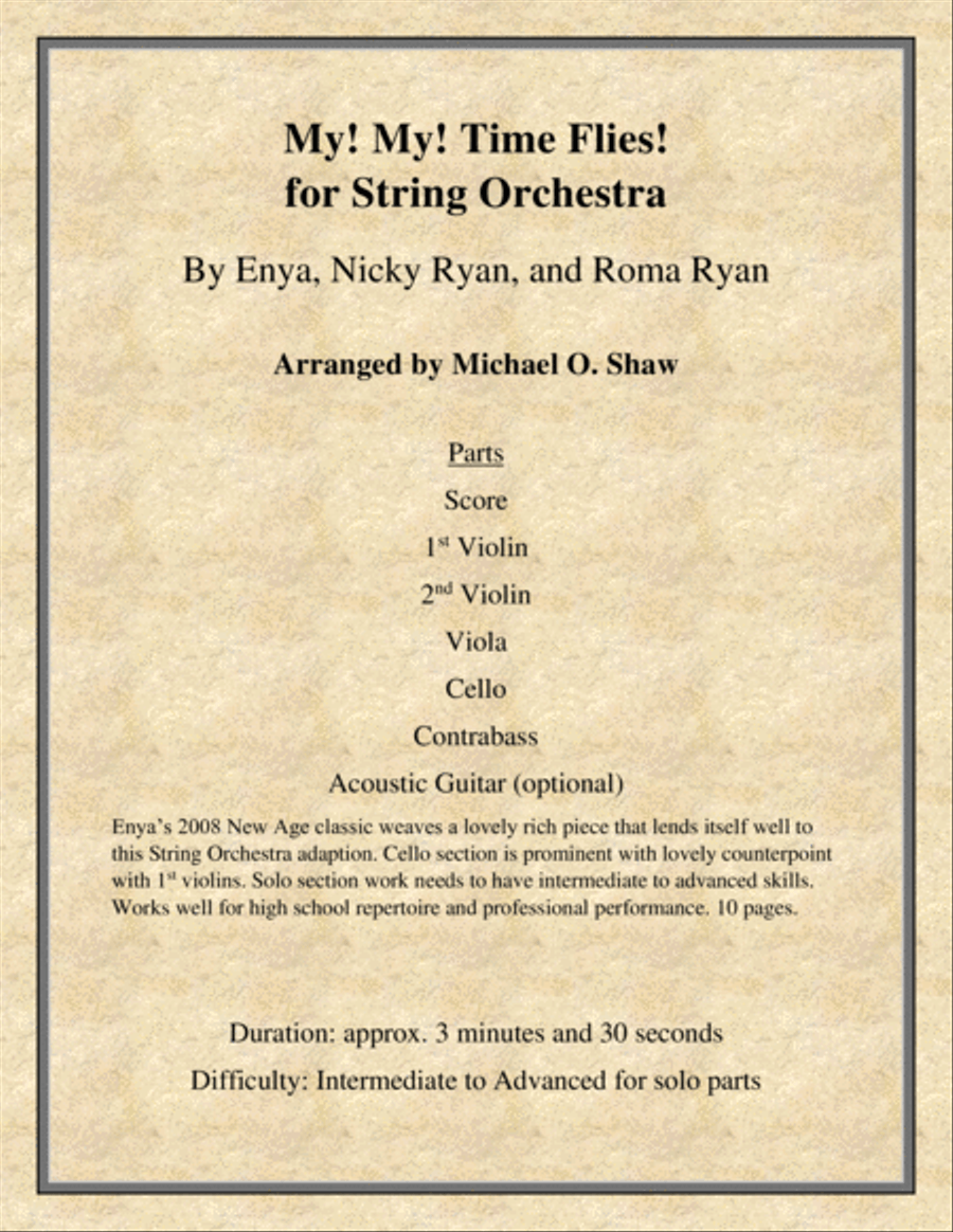 My! My! Time Flies! String Orchestra scores gallery preview page 1
