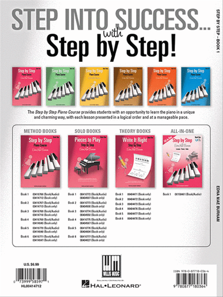 Step by Step Piano Course – Book 1 Piano Method scores gallery preview page 6