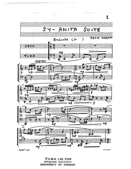 Sy-Anita for Tuba and Oboe