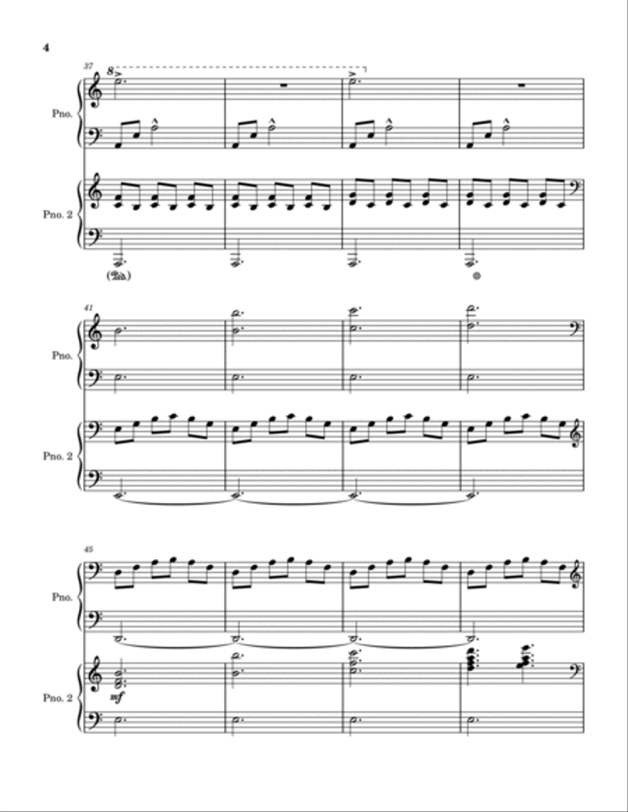 Gwyn, Lord of Cinder 2 Pianos, 4-Hands scores gallery preview page 4
