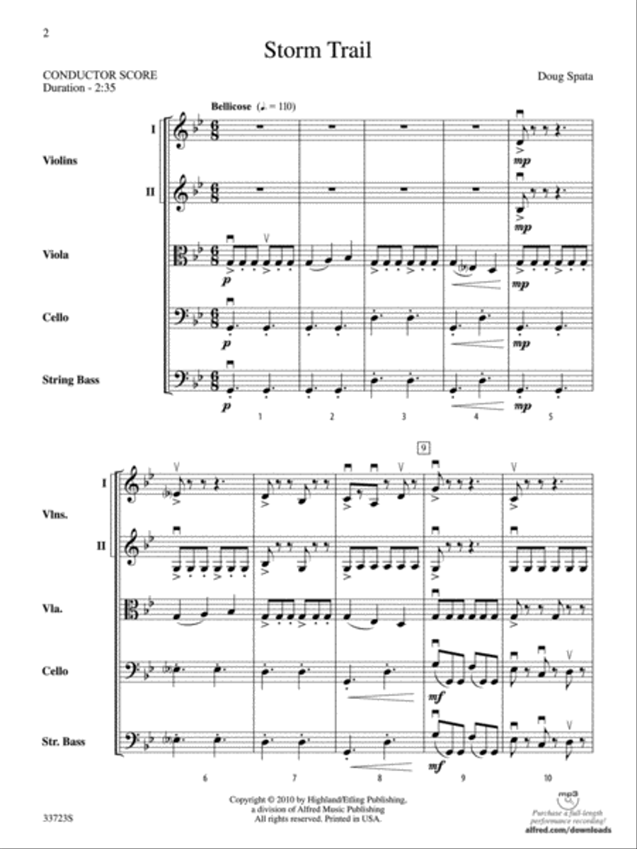 Storm Trail Storm Trail String Orchestra scores gallery preview page 2