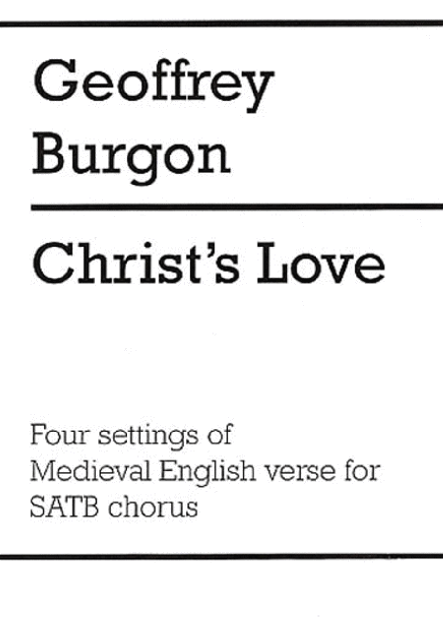 Christ's Love 4-Part scores gallery preview page 1
