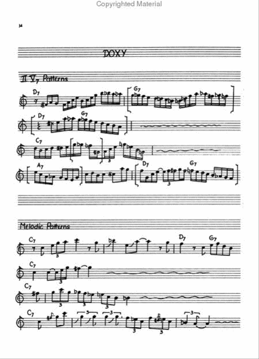 The Jazz Style of Sonny Rollins (Tenor Saxophone) Tenor Saxophone scores gallery preview page 3