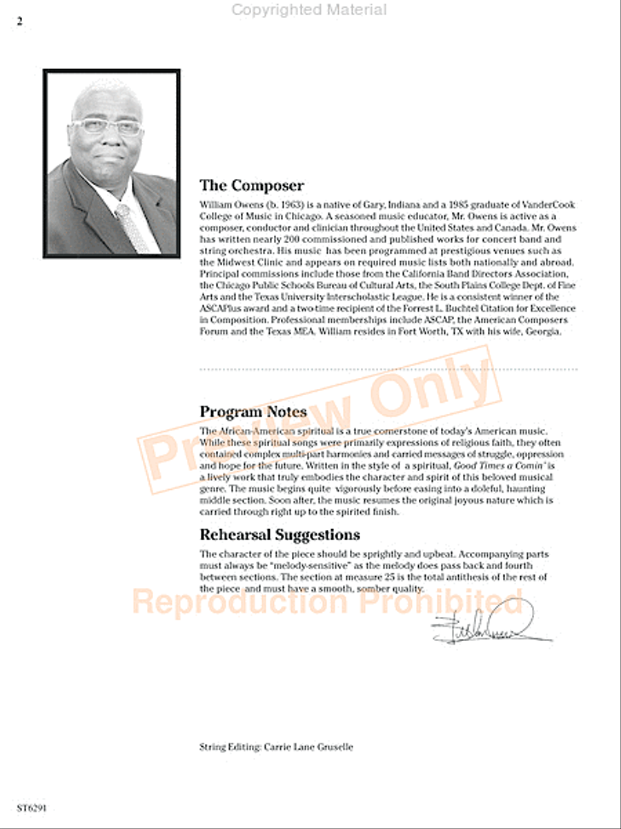 Great Times A Comin' String Orchestra scores gallery preview page 3