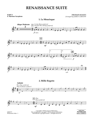 Renaissance Suite - Pt.5 - Eb Baritone Saxophone